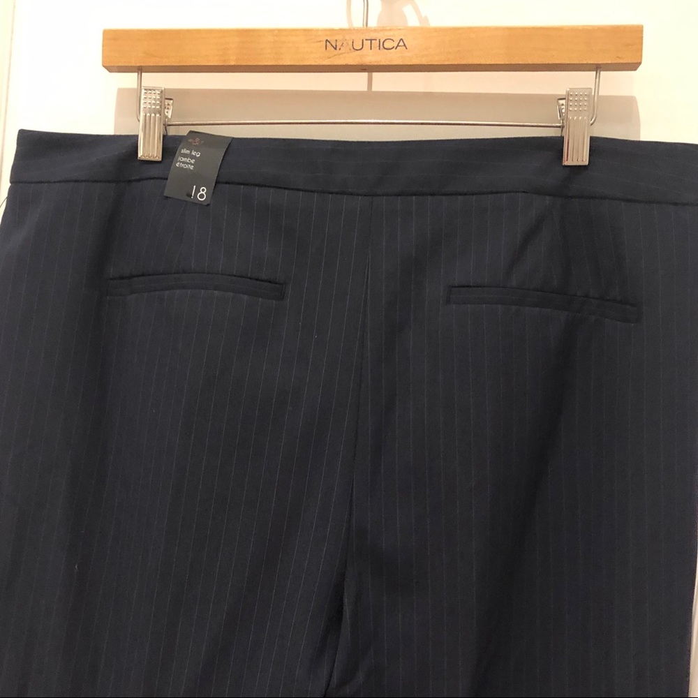 Willow & Thread Navy Striped Pants NWT - Picture 5 of 10